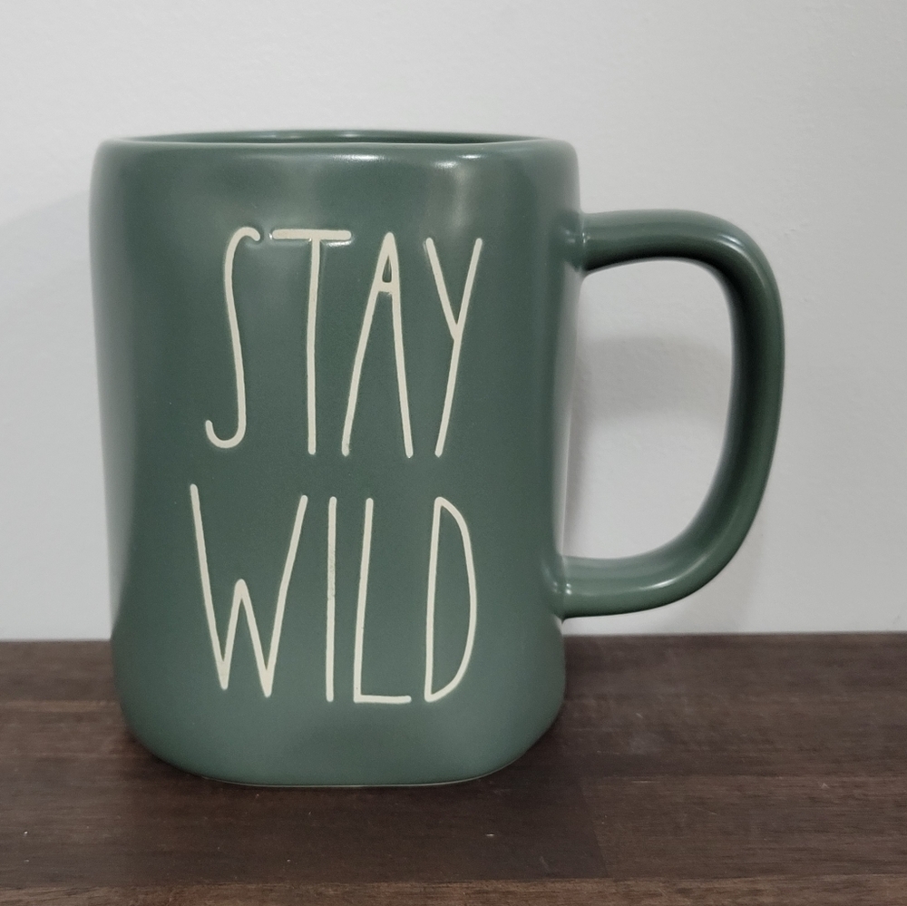 Rae Dunn Stay Wild Grey Mug